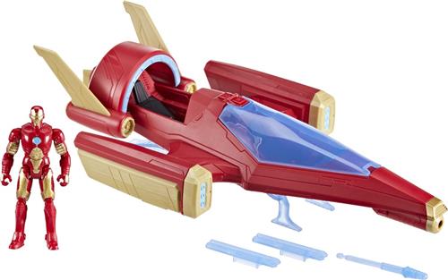 Avengers Iron Man-Schip Met 1 Beeldje - Van 10 cm - Leeftijd 4
