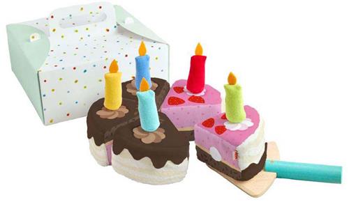 Haba Creative Play - Verjaardagstaart speelgoedset voor kinderen.