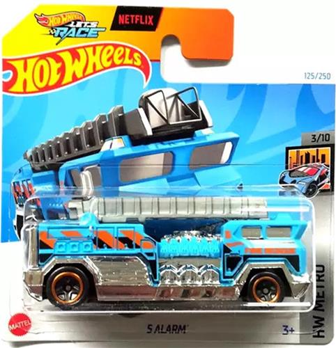 HOT WHEELS 5 ALARM BLUE/CHROME 125/250 1:64 HW METRO 3/10
