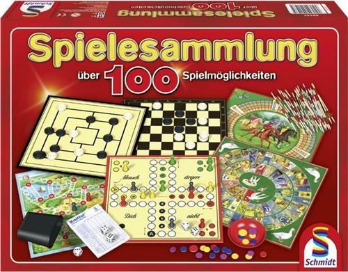 Schmidt Spielesammlung, 100 Spielmöglichkeiten - Bordspel - 6+
