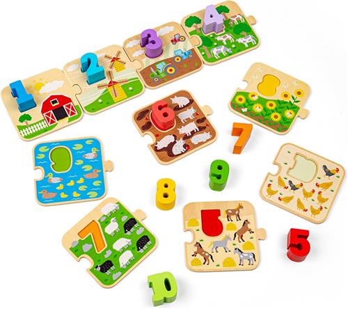 BigJigs 1-10 Tile Puzzle