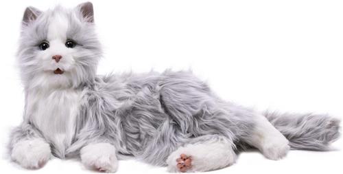 Hasbro Interactieve Kat voor ouderen - 25 cm - Grijs