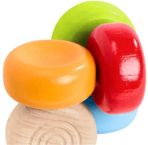 Haba rammelaar kleurrijke knikkers baby speelgoed sensorisch.