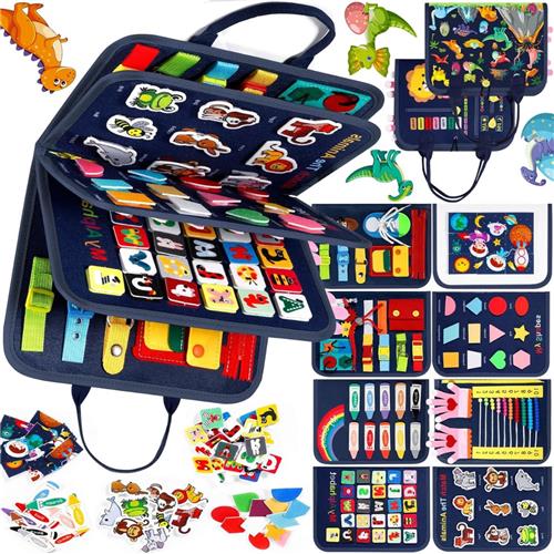 Lexium Busy Board - Montessori Speelgoed - Busy Board Montessori - Activity Board - Activiteitenbord - Motoriek Speelgoed - Educatief - Sensorisch Speelgoed