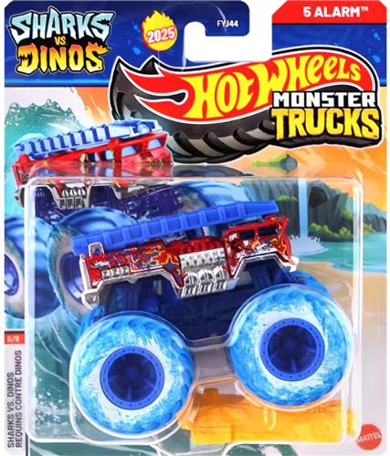 Hot Wheels monster jam truck 5 alarm brandweer - monstertruck 9 cm schaal 1:64