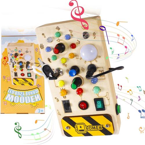 Lexium Busy Board - Montessori Speelgoed - Busy Board Montessori - Activity Board - Activiteitenbord - Motoriek Speelgoed - Educatief - Sensorisch Speelgoed