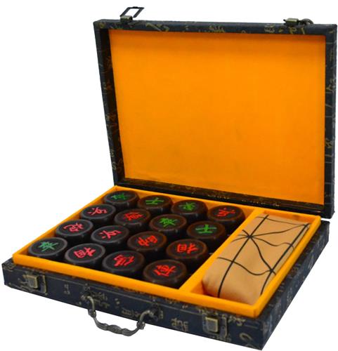 Xiang-Qi chinees-schaak stenenset koffer