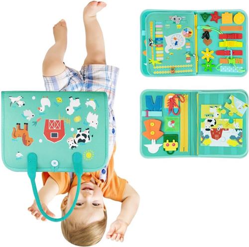 Lexium Busy Board - Montessori Speelgoed - Busy Board Montessori - Activity Board - Activiteitenbord - Motoriek Speelgoed - Educatief - Sensorisch Speelgoed