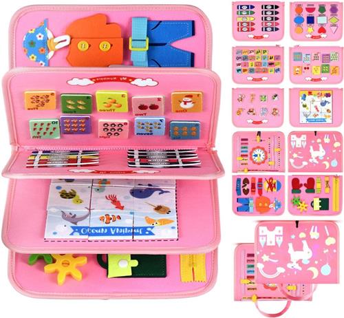 Lexium Busy Board - Montessori Speelgoed - Busy Board Montessori - Activity Board - Activiteitenbord - Motoriek Speelgoed - Educatief - Sensorisch Speelgoed