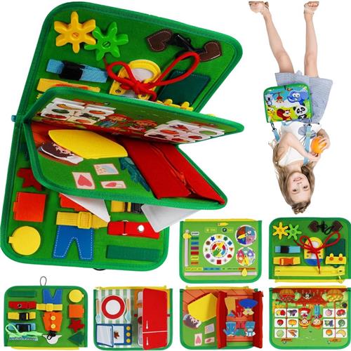 Lexium Busy Board - Montessori Speelgoed - Busy Board Montessori - Activity Board - Activiteitenbord - Motoriek Speelgoed - Educatief - Sensorisch Speelgoed