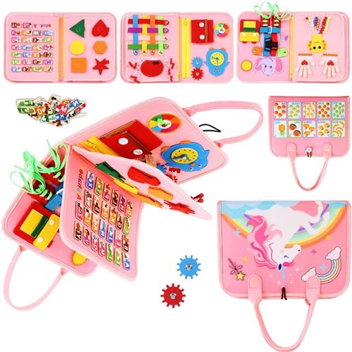 Lexium Busy Board - Montessori Speelgoed - Busy Board Montessori - Activity Board - Activiteitenbord - Motoriek Speelgoed - Educatief - Sensorisch Speelgoed