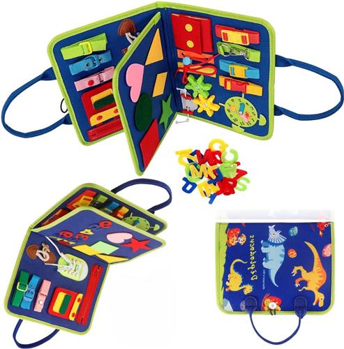 Lexium Busy Board - Montessori Speelgoed - Busy Board Montessori - Activity Board - Activiteitenbord - Motoriek Speelgoed - Educatief - Sensorisch Speelgoed