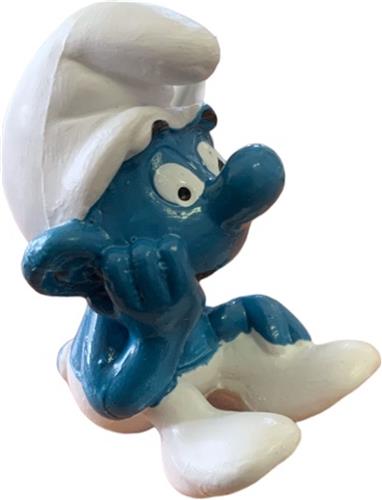 De denkende smurf - speelfiguurtje / Poppetje - Filosoof smurf - 5,5 cm - Schleich