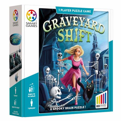 SmartGames - Graveyard Shift - 80 opdrachten - griezelig leuke breinbreker