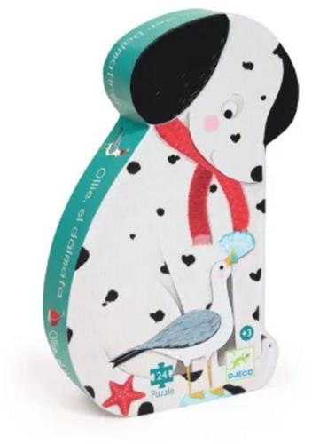 Silhouet puzzel Djeco [3 jaar +] -Ollie, de dalmatiër