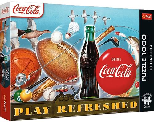 PUZZEL 1000 Trefl Premium Plus Coca-Cola Moment van verfrissing 12101 - PUZZLE 1000 Trefl Premium Plus Coca-Cola Chwila orzewienia 12101