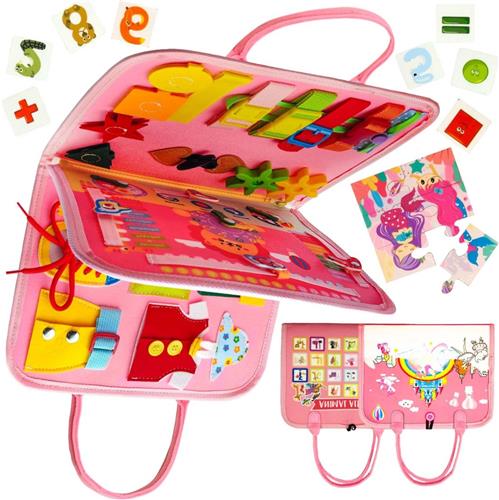 Lexium Busy Board - Montessori Speelgoed - Busy Board Montessori - Activity Board - Activiteitenbord - Motoriek Speelgoed - Educatief - Sensorisch Speelgoed