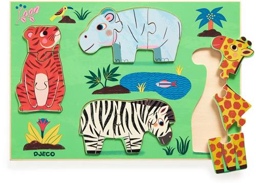 Djeco houten speelgoed Coucou Tigre - FSC 100% duurzaam.