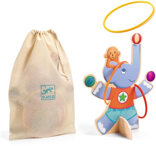 Djeco behendigheidsspel Oola Hoop - FSC 100% houten ringgooispel.