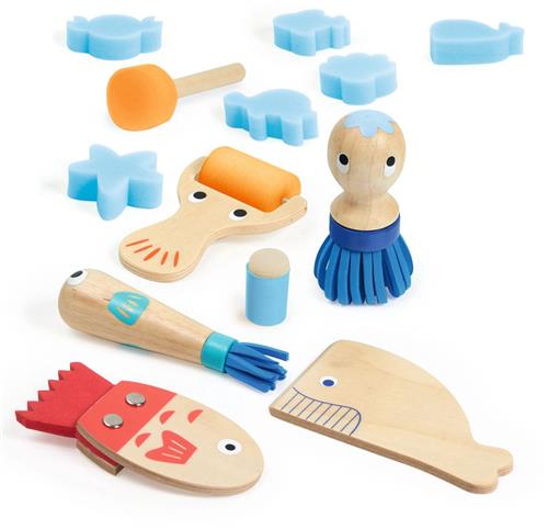 Djeco schildergereedschap creatief schilderen voor kinderen.