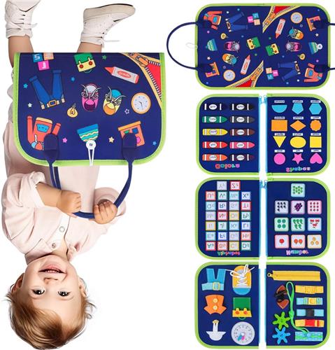 Lexium Busy Board - Montessori Speelgoed - Busy Board Montessori - Activity Board - Activiteitenbord - Motoriek Speelgoed - Educatief - Sensorisch Speelgoed