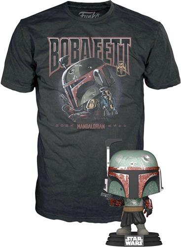 Funko Pop! Star Wars Tee box - The Mandalorian Boba Fett Metallic Exclusive - Maat XL