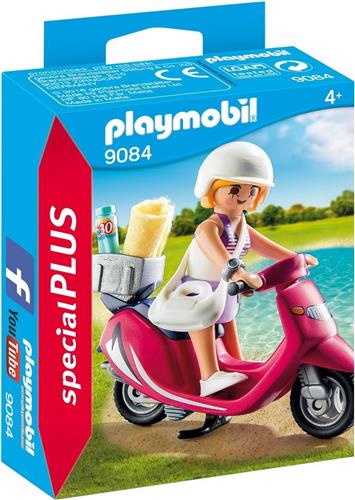 PLAYMOBIL Special Plus Zomerse bestuurder met scooter - 9084