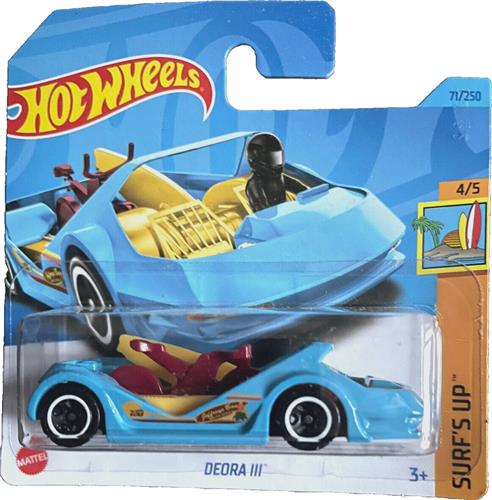 HOT WHEELS DEORA III BLEU 71/250 1:64 SURF'S UP 4/5