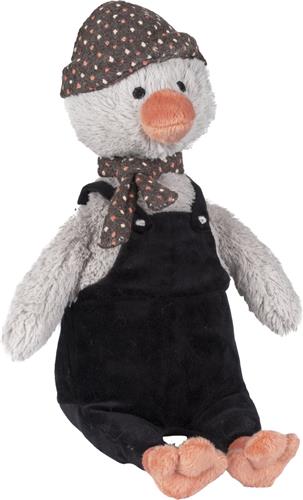 Happy Horse Pinguïn Polar Knuffel 37cm - Zwart/Grijs - Baby Knuffel