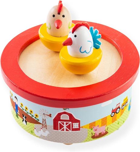 Bigjigs Houten Muziekdoos Boerderij - Old Mcdonald had a farm