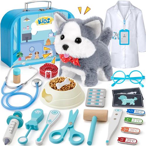DailySupplies® Dierenarts Speelgoed - Dokterset Kind - Kinderspeelgoed 2 Jaar - Blauw