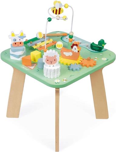 Thuys  Activiteiten Tafel  Speeltafel Met 7 Activiteiten  Leerzame Voor Kinderen  92 x 92 x 136cm  Groen