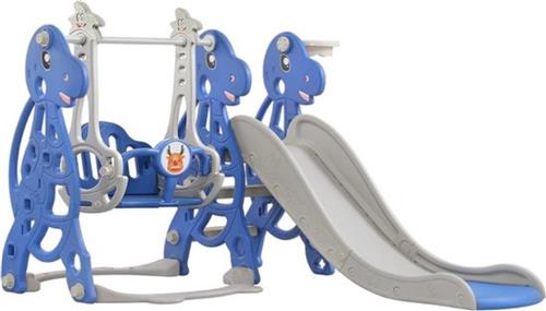 4 in 1 Glijbaan  Peuter  Schommel  2 Jaar  Buitenspeelgoed  Klimrek  Veilig & Stevig  Speelplezier  Blauw