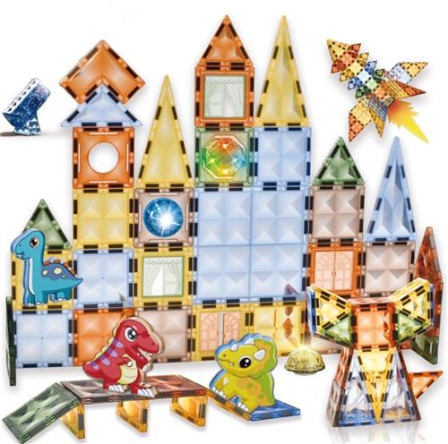 VELTRR® Magnetische Knikkerbaan - Kinderspeelgoed 1 jaar - Magnetic Tiles - Bouwspeelgoed
