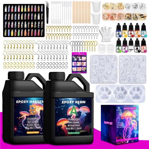 Imperatoris - Epoxy Starterspakket XL - 1020 ml - Epoxy Giethars - Epoxy Hars - Epoxy Lijm - Epoxy Set - DIY Sieraden Maken - Epoxy Starterskit Voor Oorbellen - Giethars - Sieraden Maken Set