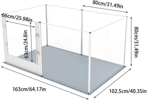 6-Panelen Speelbox  Babyren  Speelhoek  Veiligheidsbox  Kinderspeelruimte  Ruim Formaat  Waterdichte Ondermat