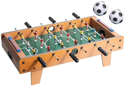 Voetbaltafel voor Thuis - Mini Voetbaltafel Inklapbaar - Hout
