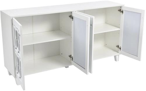 Opbergkast  Opbergmeubel  Dressoir  Kast  MDF Met Houten Pooten  160 Cm Breedte