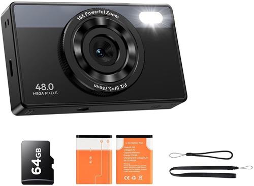 Fototoestel voor Kinderen - Digitale Camera - Compact - Zwart