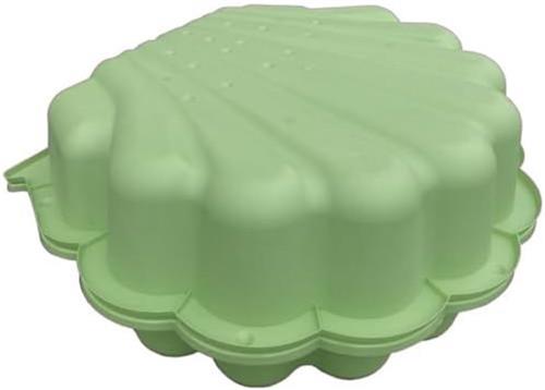 Schelp Zandbak met Deksel - Zand en Water Schelp - Speelgoed - Top Kwaliteit - Groen