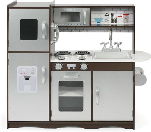 MKSS® Buitenkeuken Speelgoed - Modderkeuken - Mud Kitchen - Kinderspeelgoed 2 Jaar voor Jongens en Meisjes - Speelkeuken Hout - Grijs