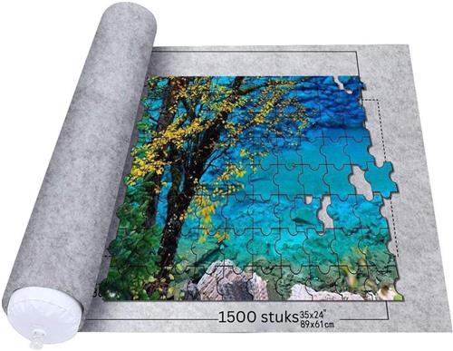 MKSS® Puzzeltafel - Puzzelmat - Puzzelmap - Puzzelbord - Grijs