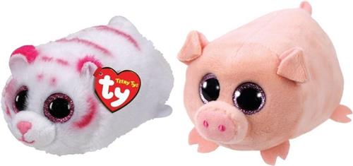Ty - Knuffel - Teeny Ty's - Tabor Tiger & Curly Pig