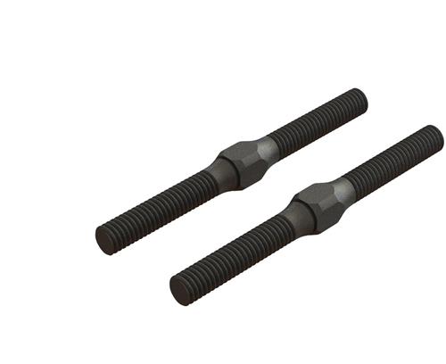 Steel Turnbuckle M4x48mm Black (2)