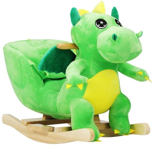 Thuys  Hobbeldier  Schommeldier  Voor Jongens en Meisjes  63 x 32 x 52cm  Groen