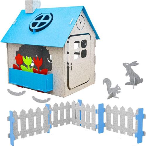MKSS® Speelhuisje voor Buiten - Speelhuisjes - Speelhuis - Blauw met Wit