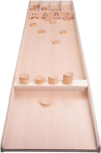 DailySupplies® Sjoelbak voor Volwassenen en Kinderen - Sjoelbakken - Hout - 200 cm - Inclusief 30 Sjoelstenen - Vlees