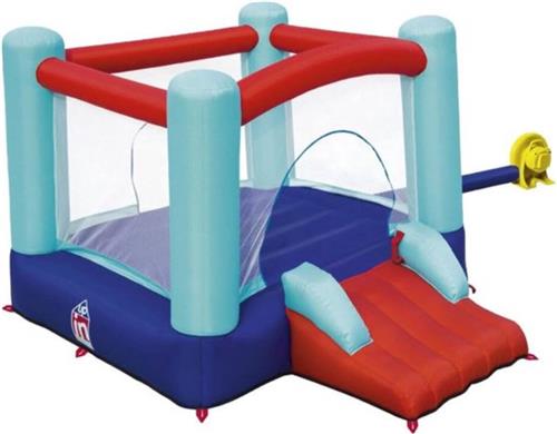 Thuys Springkasteel  Met Blower - Opblaasbaar  Voor Kinderen  90kg Belastbaar  Veiligheid & Duurzaamheid  Springkussen  Multicolor