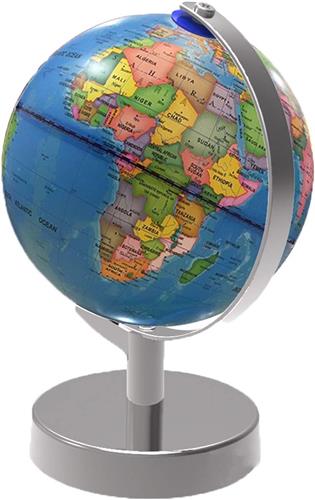 Wereldbol Met Verlichting - Led Lamp Kinderen - Bureaulamp - Multikleur