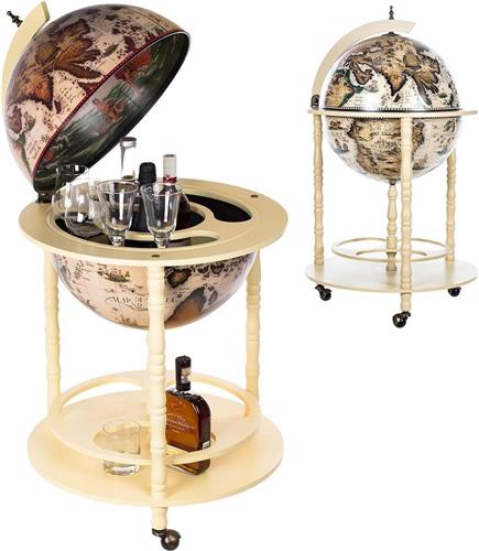 MKSS® Globebar - Wereldbol Bar - Whiskey Set - Bijzettafel - Authentiek